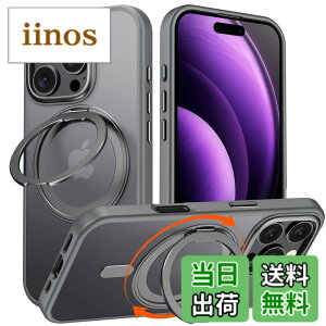 �y���������ziPhone 16 Pro �p �P�[�X Magsafe�Ή� �A�C�t�H��16�v�� �J�o�[ 360°��]�X�^���h Uovon �X�}�z�P�[�X �A�C�z�� 16pro �g�уP�[�X ���C�����X�[�d �ԍڃz���_�[ �Ή� �X�g���b�v���t�� ��