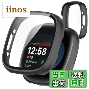 �y���������zTOORQR For Fitbit Sense 2/Versa 4 �P�[�X Fitbit Sense 2/Versa 4 �J�o�[ PC�f�� �J�o�[ �K���X�t�B������̌^ �S�ʕی� �ϏՌ� �y�� �w��h�~ ���h�~ �L�Y�h�~ �h�o ���{���Ɏq�� �F�F�u���b�N