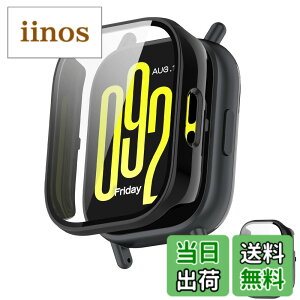 �y���������zINIAYOH For Redmi Watch 5 Lite �J�o�[ �i�V���I�~�jRedmi Watch 5 Lite �ی�P�[�X �����K���X�t�B����+���ϏՌ�PC�t���[�� ���˒ጸ �w��h�~ �y�ʃX�����݌v �F�F�u���b�N�A�T�C�Y�F5 Active