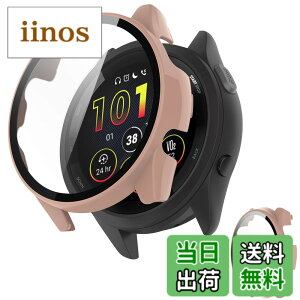 �y���������zINIAYOH For Garmin Forerunner 165 �J�o�[ �K�[�~�� Forerunner 165 �ی�P�[�X �����K���X�t�B����+���ϏՌ�PC�t���[�� ���˒ጸ �w��h�~ �y�ʃX�����݌v �F�F�s���N