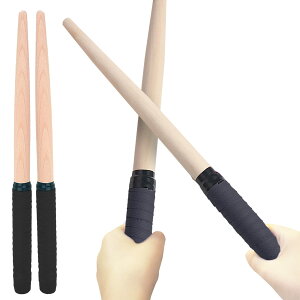 【送料無料】PENGUINFLY マイバチ バチ たいこ 太鼓 ロール ばち 子供用 グリップ 連打 ドラムスティック 撥 初心者 入門 軽い 35cm 天然木 木製 軽量 ゲームセンター 色:ブラック