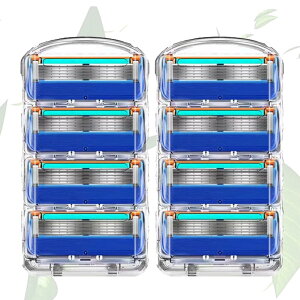 【送料無料】替え刃髭剃りひげをりマニュアルカミソリ交換品 髭剃り カミソリ替刃 剃刀 替え刃 メンズカミソリ 手動カミソリ替刃 ジレットフュージョンと互換性あり 8個入り 交換品 色:XR