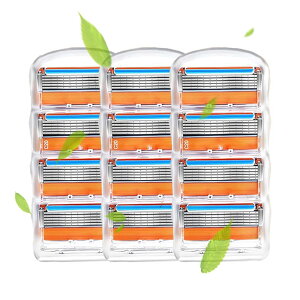 【送料無料】プログライド 替刃 Fusion交換刃 5段刃 替え刃 髭剃り ひげそり 色:WANG-JS-12G、サイズ:WANG-JS-12G