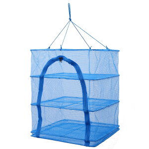 【送料無料】尾上製作所(ONOE) 干しかご ON 洗った食器や野菜の乾燥 アウトドアからドライフーズ作りに使用可能 取り出し口はU字で出し入れし易い ポリエチレン アウトドア キャンプ 色:ブ