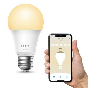 【送料無料】TP-Link Tapo スマート LED ランプ 調光タイプ 電球色 E26 800lm Echo シリーズ/Google ホーム 対応 追加機器不要 3年 Tapo L510E/A 色:電球色
