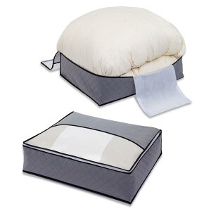 【送料無料】アストロ 活性炭収納ケース 衣類収納 衣装ケース 布団収納 布団袋 衣装ケース 色:グレー、サイズ:70×55×20cm