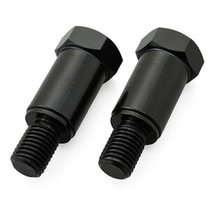 【送料無料】デイトナ(Daytona) バイク用 ミラー アダプター 変換/高さ調整/衝撃緩衝 色:ブラック、サイズ:30mm