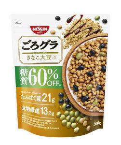 【送料無料】日清シスコ ごろグラ 糖質60%オフ きなこ大豆 300g×6袋