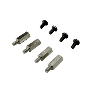 【送料無料】長尾製作所 NBROS モニター 裏 凹凸用 VESA スペーサー 高さ15mm M4ネジ NB-VESA-SPACER-M4 色:ブラック