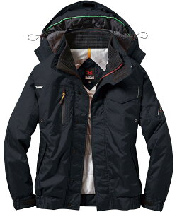 【送料無料】作業服 ユニフォーム 防寒ブルゾン 7210 (大型フード付)バートル(BURTLE) 7210 色:35.ブラック、サイズ:LL