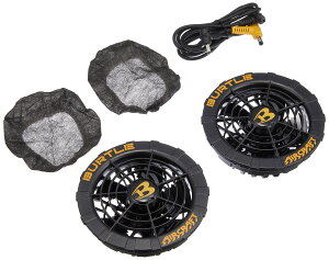 【送料無料】BURTLE バートル 春夏用 エアークラフト用 バッテリー&ファンユニット 色:ブラック、サイズ:F