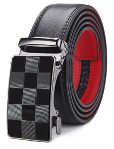 【送料無料】XsFireCow ベルト メンズ 大きいサイズ おしゃれ 長いベルト オートロック式 穴なし 紳士ベルト ロング ビジネス スーツ 無段階 男性ベルト 130cm 色:ブラック-15、サイズ:LL