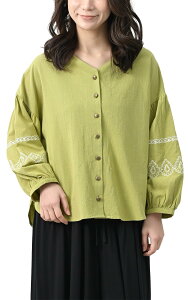 yz[JANJAM] 傫TCY fB[X hJMU[Vc  OJ{^ lesOLIVADES cotton100 gbvX FFCG[O[ATCYF3L