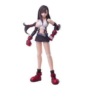 【送料無料】ファイナルファンタジーVII ブリングアーツ ティファ・ロックハート PVC製 塗装済み可動フィギュア 色:ブラック、サイズ:普通