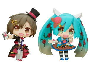 【送料無料】絵夢トイズ 初音ミク ピアプロキャラクターズトレーディングミニフィギュアシリーズ MEIKO・初音ミク 各全高約100mm ノンスケール PVC・ABS製 塗装済み 完成品 フィギュア EM49075 色