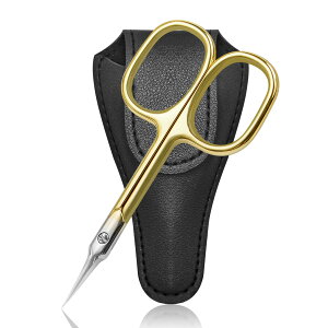 【送料無料】Diesisa 眉毛用ハサミ キューティクルハサミ 色:ゴールド