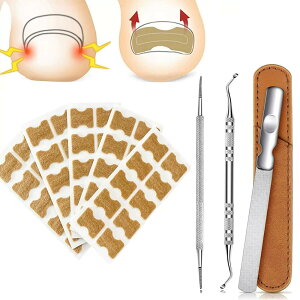 【送料無料】爪やすり 両面タイプ ステンレス 滑り止めのハンドル 爪磨き 角質ケア 巻き爪 厚い爪 爪ケア 用 レザーケース付き 男女兼用 色:1セット