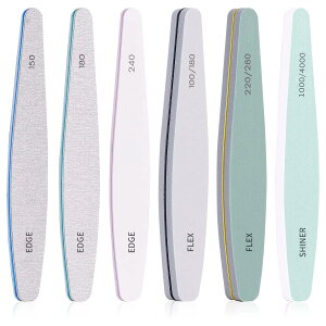 【送料無料】ネイルファイル プロネイルバッファー 4仕様 10個セット/6個セット プロ用爪やすり ジェルネイル仕上げ対応 耐久性 洗える 色:ネイルファイル