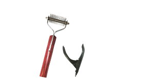 【送料無料】わんにゃんfactory コートキングと爪切り（グレー）のセット商品 色：グレー、サイズ：15枚刃