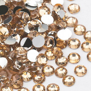 【送料無料】pilviz ライン ストーン 2000粒 2mm アクリル ネイル デコ パーツ 高分子 デコレーション うちわ ハンドメイド 素材 推し活 レジン 色:29淡茶、サイズ:2mm