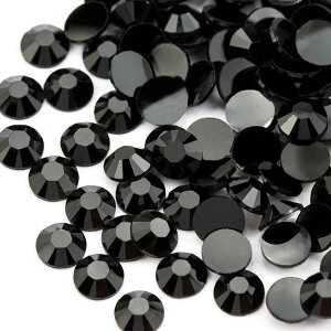 【送料無料】pilviz デコレーション パーツ 2mm 3mm セット 各2000粒 ライン ストーン アクリル デコ ネイル うちわ 高分子 ハンドメイド 素材 推し活 レジン 色:87黒