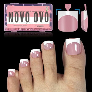 yzNOVO OVOlC`bvAܐplC`bvAJ[utJo[̃_u}bgvt@ChAN\tgWFlCGNXeV FFSquare French tip Toe Nail Tips Berry Pi