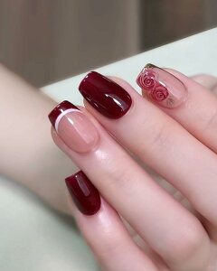 【送料無料】BIBII Nails手作り ネイルチップ 付け爪 3D爪 短め 花柄 春夏 韓国 人気 ネイルチップ ショート 10枚入 キャットアイ マグネット 100% handmade nailsで簡単装着 再利用可能 光沢 かわいい