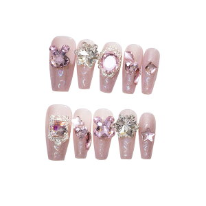 yzBIBII Nails lC`bv t 3D Z ԕ t ؍ lC lC`bv V[g 10 LbgAC }Olbg 100% handmade nailsŊȒP ėp\  킢 