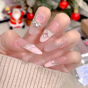 【送料無料】ネイルチップ つけ爪 手作り 10枚入 花嫁ネイル つけ爪 ネイルシート 人気 INS風 特別 かわいい おしゃれ 成人式 入学式 卒業式 結婚式 パーティー 日常生活 色:WMALS、サイズ:M