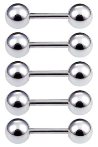 �y���������z[From da Phactory] 5�Z�b�g �T�[�W�J���X�e�����X ��s�A�X �X�g���[�g�o�[�x�� �{�f�B�s�A�X �����A�����M�[�Ή� �����ςȂ� �s�A�X �F�F�V���t�g8mm�{�[��5mm�A�T�C�Y�F18G