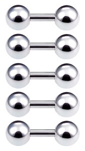 �y���������z[From da Phactory] 5�Z�b�g �T�[�W�J���X�e�����X ��s�A�X �X�g���[�g�o�[�x�� �{�f�B�s�A�X �����A�����M�[�Ή� �����ςȂ� �s�A�X �F�F�V���t�g4mm�{�[��4mm�A�T�C�Y�F16G