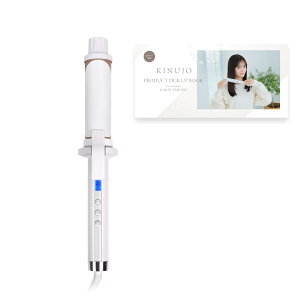 �y���������z�y����EC���� �R���{�K�C�h�u�b�N�t���z�����`KINUJO�`CURL IRON �J�[���A�C���� �S3�T�C�Y �V���N�v���[�g�̗p 11�i�K���x�؂�ւ� �C�O�Ή� �F�F�z���C�g�A�T�C�Y�F38mm