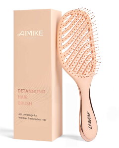 �y���������zAIMIKE Rose Luxe �f�^���O�����O�u���V ������� �w�A�u���V �זтɂ₳���� �قǂ��₷�� �؂�� �E�F�b�g���h���C�u���V ���܂Ȃ��u���V �T���T���� �X�P���g���u���V �G�ꂽ