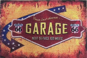 【送料無料】speed mao アメリカン ヴィンテージ風 雑貨 ガレージ 玄関マット 屋外 土足用 色:バリエーション、サイズ:40cm×60cm