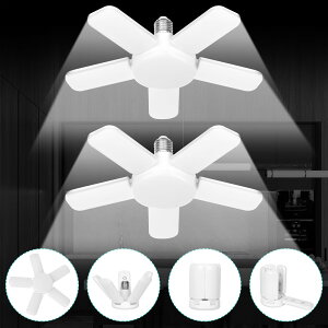 �y���������zJornarshar �~�j LED���C�g �K���[�W���C�g 60W 2�� ���� ������ LED�d�� 6500K �V��Ɩ� ��t�ȒP �H���s�v �p�x���߉\ �J�[�|�[�g �Ԍ� �q�� �[�� ��Ɠ� �����F