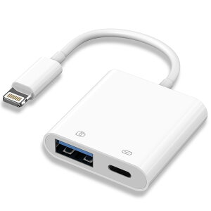 �y���������zTOMPOL�y2024 MFi���K�F�ؕi�ziphone usb �ϊ��A�_�v�^ 2in1 �J�����A�_�v�^ usb ���C�g�j���O �ϊ� �����`�� �o���� �f�[�^/�ʐ^/�r�f�I/�����t�@�C���]�� �}���[�d �ݒ�/����s�v U�f�B