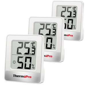 �y���������zThermoPro ���x���x�v ���x�v �f�W�^�� �����x�v ���� �M���Ǒ΍� �����v ���₷���f�J���� ��}�[�N ���� �����x �V���v�� �R���p�N�g �X�^���h �}�O�l�b�g�t�� �u���|�����p 