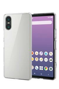 �y���������z�G���R�� Xperia 10 VI (SO-52E) �P�[�X �J�o�[ ���� �ϏՌ� �Ռ��z�� �n�C�u���b�h TPU �X�g���b�v�z�[���t�� �w�ʍd�x 5H �������ɂ��� �L�Y �G�A�[�N�b�V���� �J�����ی� �N���A PM-