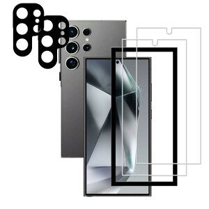 �y���������zKPNS Galaxy s24 ultra �K���X�t�B�����y2+2���Z�b�g�z�K�C�h�g�t�� ���{�f�ސ� �����K���X �M�����N�V�[ S24 Ultra SC-52E SCG26 �K���X�t�B���� �J�����t�B���� �J�o�[ �ی�t�B����