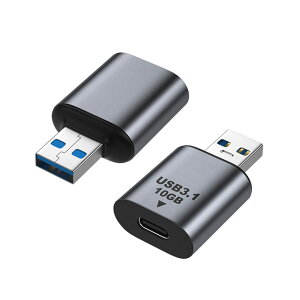 �y���������zUSB Type C �ϊ��A�_�v�^ (2�Z�b�g) MOSHTANATH USB 3.1 Gen2 Type C ���X to USB 3.1�I�X �ϊ� 5V/3A �}���[�d��10Gbps�����f�[�^�]������ MacBook Pro/Air/iPhone/iPad/Huawei/Samsung�ȂǂɑΉ�