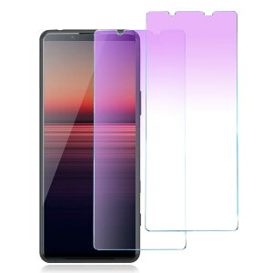 �y���������z�y�u���[���C�g�J�b�g�z Xperia 1 II �p �K���X�t�B���� SO-51A SOG01 �t���ی�t�B���� �u���[���C�g �G�N�X�y���A1 �}�[�N2 �t�B���� �\��t���ȒP/�w��h�~/�C�A�[��/�����z��/�d�x9