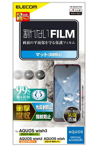 �y���������z�G���R�� AQUOS wish3(SH-53D)/AQUOS wish2 (SH-51C) / wish (SHG06 A104SH SH-M20) �t�B���� �Ռ��z�� �A���`�O���A ���˖h�~ �w��h�~ �G�A�[���X PM-S223FLFPAN �N���A