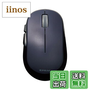 �y���������z�G���R�� �}�E�X ���C�����X (���V�[�o�[�t��) M�T�C�Y 5�{�^�� (�߂�E�i�ރ{�^������) BlueLED EPRIM �u���b�N M-DY13DBXBK