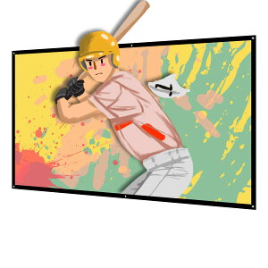 �y���������z�v���W�F�N�^�[ �X�N���[�� �V�����A�b�v�O���[�h�� (���t���̃c�[���t��) NIERBO 100�C���` �}�b�g �T�C�Y 16:9 ���[�����O�� �����^�уz�[���V�A�^�[ �y�� ���e�p ��c ���� ��