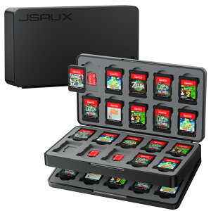 �y���������z�ySwitch 2�Ή��z JSAUX �Q�[���J�[�h�P�[�X�b�Q�[���J�[�h40���{Micro SD40�����[�ESwitch�^Lite�^OLED�Ή��E�}�O�l�b�g���J�E�n�[�h�V�F�� ���R���[�E���h�~�E�z�R���h�~�E�ϏՌ��E