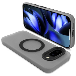 �y���������zONETIAOLONG Google Pixel9a �P�[�X MagSafe�Ή� �N���A �ϏՌ� �O�[�O�� �s�N�Z�� 9a �}�O�Z�[�t�Ή� �J�o�[ PC�w�� TPU �X�}�z�P�[�X �X�g���b�v�z�[���t�� ����~�� �����h�~�i�u���b�N�j