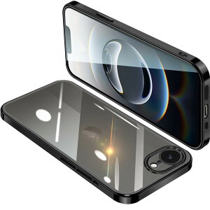 �y���������ziPhone16e �P�[�X �N���A �A�C�t�H��16e �J�o�[ ���� �X�}�z�P�[�X �ϏՌ� �y�� ���b�L���H TPU ���^ �X�g���b�v�z�[���t�� ����~�� �����h�~ 6.1�C���`�i�u���b�N�j