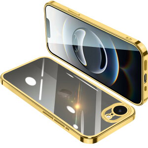 �y���������ziPhone16e �P�[�X �N���A �A�C�t�H��16e �J�o�[ ���� �X�}�z�P�[�X �ϏՌ� �y�� ���b�L���H TPU ���^ �X�g���b�v�z�[���t�� ����~�� �����h�~ 6.1�C���`�i�S�[���h�j