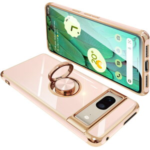 �y���������zGoogle Pixel7 �P�[�X �����O�t�� �O�[�O�� �s�N�Z�� 7 �����O �J�o�[ �ϏՌ� TPU ���b�L���H 360°��] �X�^���h�@�\ �ԍڃz���_�[ �X�g���b�v�z�[���t���i�s���N�j