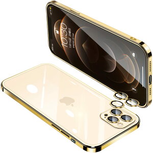 �y���������zIPhone12 Pro Max �P�[�X �N���A �A�C�t�H��12ProMax �����Y�ی� �J�o�[ �ϏՌ� ���� �X�}�z�P�[�X �S�ʕی� �y�� ���b�L���H TPU ���^ �X�g���b�v�z�[���t�� ����~�� �����h�~ 6.7�C��